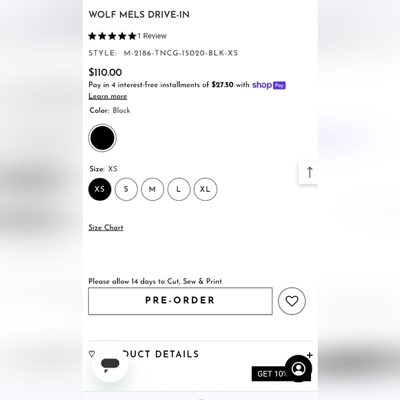 Lauren Moshi Mel's Drive-In wolf tee - Picture 4 of 15